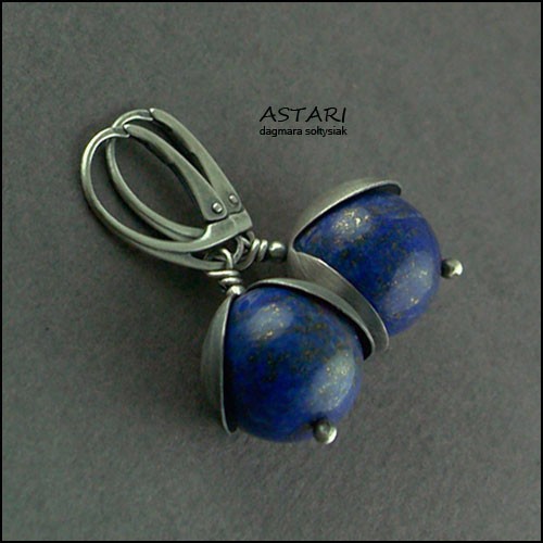 LAPIS LAZULI W OKSYDOWANYM SREBRZE Astari