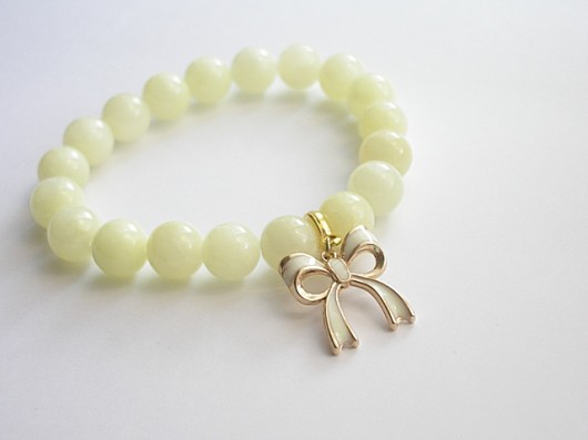 Yellow bow - bransoletka KiKa pracownia