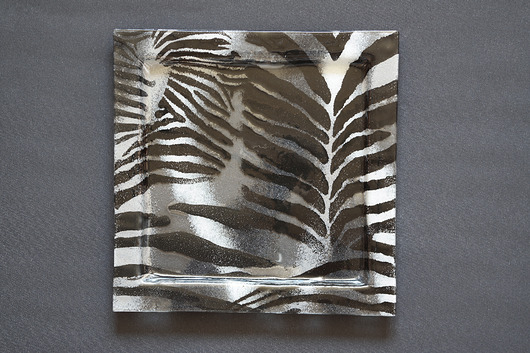 TALERZ PATERA KWADRATOWA Zebra 35 CM X 35 CM MartaWojciechowska