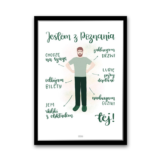 plakaty Plakat "Poznaniak" - gwara poznańska