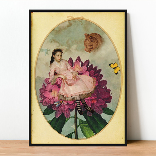 plakaty Plakat Fine Art giclee kolaż Alicja w Krainie Czarów