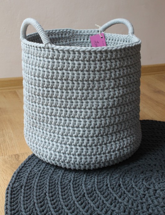 Kosz Big Light Grey LucyandKucy