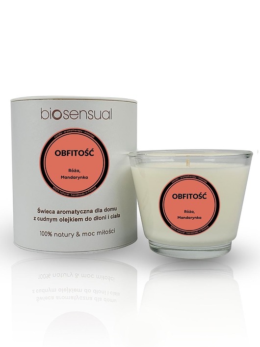 świece zapachowe Świeca do masażu i aromaterapii OBFITOŚĆ 80g