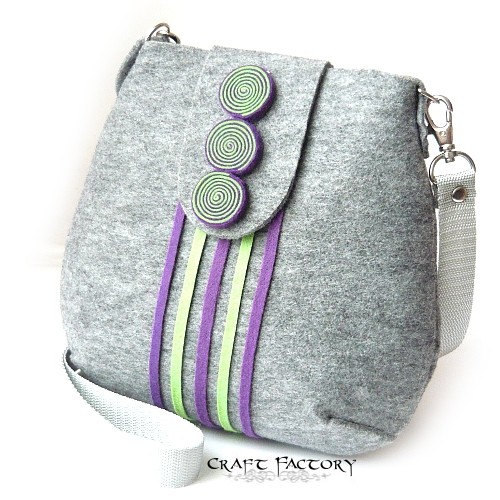 Hypnotic Lime&Berry - mała torebka na ramię Craft Factory