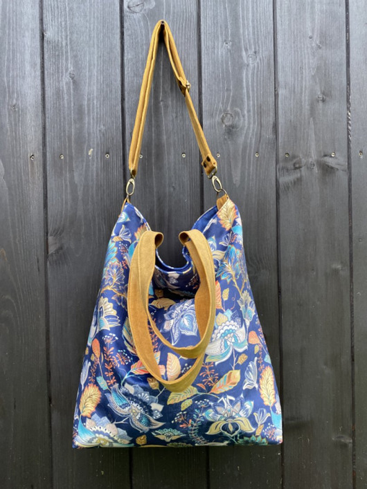 torby na ramię Torba na ramię XL - print jesienne kwiaty