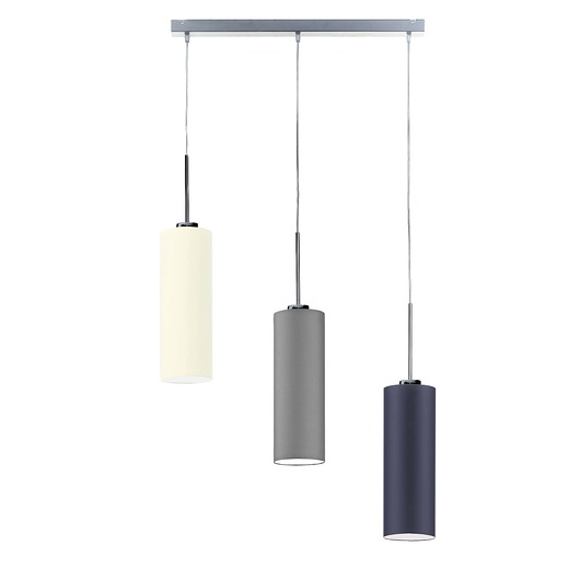 lampy wiszące 3-punktowa lampa wisząca do kuchni z abażurami w kształcie tuby BORNEO