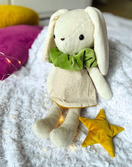 misie i maskotki Miękki pluszowy króliczek Bijou