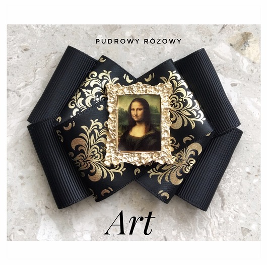 broszki Brosza  ART z obrazem Mona LisaNEW 1szt