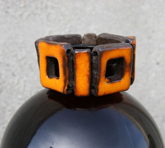 Nowoczesna bransoleta ceramiczna. NG Autorska bizuteria ceramiczna