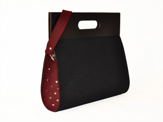 Punk Black&Burgund+pasek moo studio