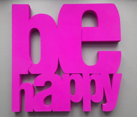 Napis przestrzenny- BE HAPPY KOKO by HOKO