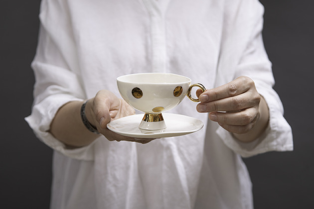 filiżanki Alicja z Krainy Czarów - porcelanowa filiżanka 200 ml z talerzykiem