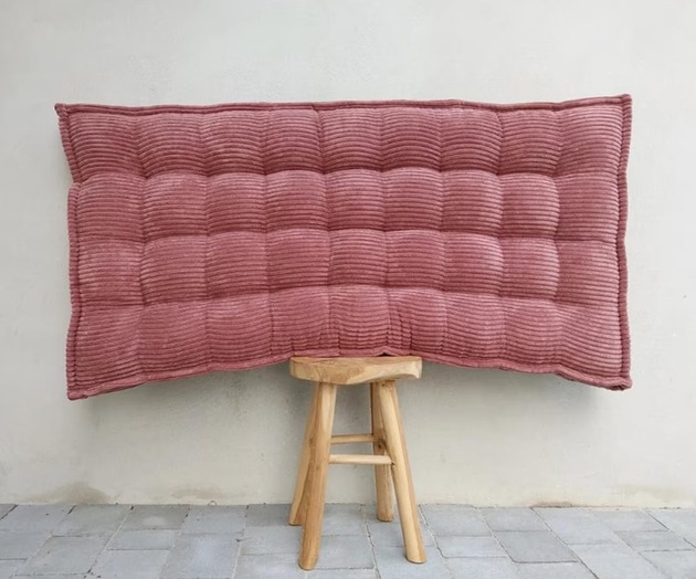 pufy do siedzenia Futon materac francuski Velvet  Siedzisko na podłogę Różany