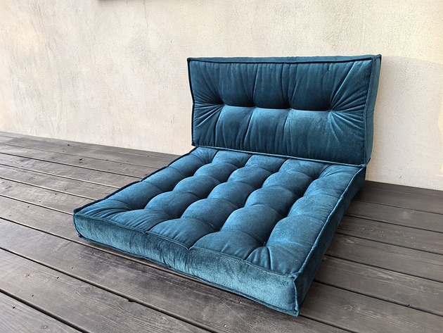 pufy do siedzenia Sofa modułowa Futon materac francuski Velvet  Siedzisko na podłogę