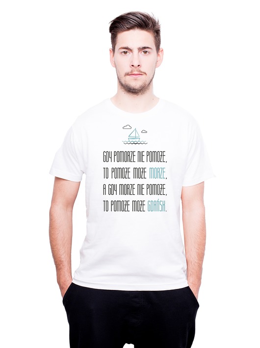 T-shirt męski - Gdy pomorze nie pomoże AllbagAllprints