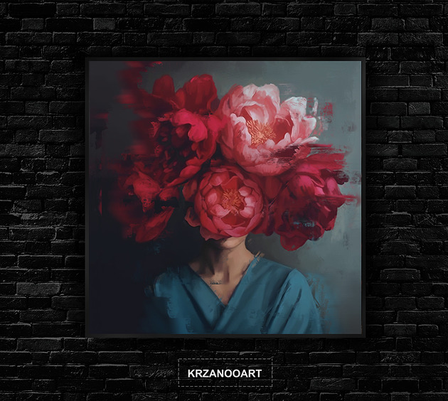 obrazy Obraz na płótnie "Lady Peonia"
