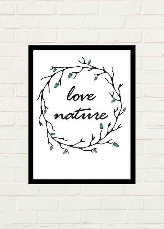 LOVE NATURE Plakat GAU Home