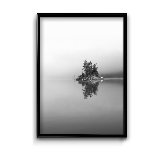 Jezioro we mgle #2 - plakat  Bury Lis