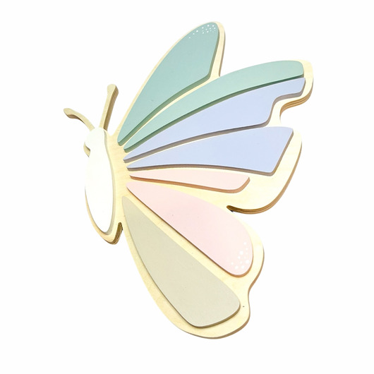 lampy do pokoju dziecka Lampka motyl - pastel