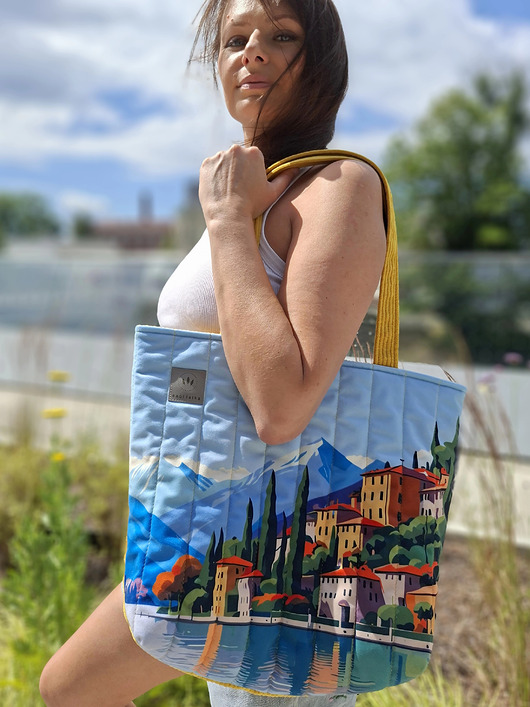 torby na ramię Pikowana duża torba shopper Garda