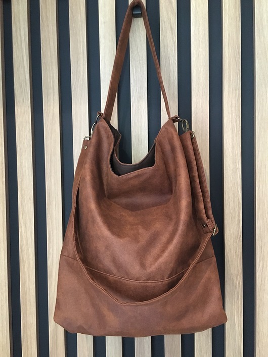 torby na ramię Torba hobo XXL - koniak