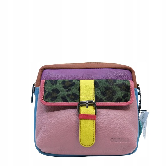 torby na ramię Torebka listonoszka unikatowa skórzana skóra naturalna pojemna OLIVKA