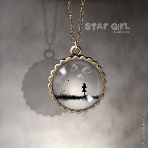 Star Girl Classic Obłoki, romantyczny medalik Ewa Saj Fotografie