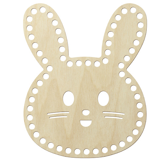 ozdoby wielkanocne Baza Wielkanocna 20cm KRÓLIK ZAJĄCZEK do Koszyczka Dekoracji Szydełkowania