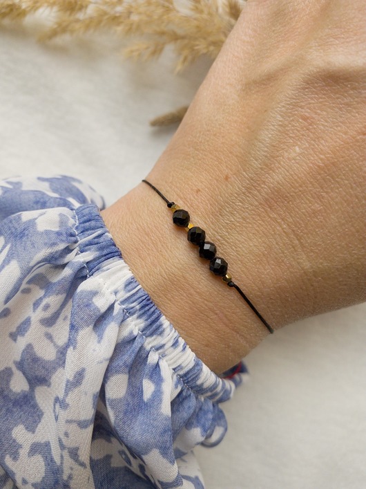 bransoletki z kamieni naturalnych Ochronna bransoletka z Turmalinem