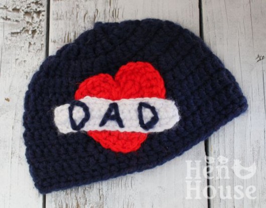 "I love dad" tattoo - czapka dla dziecka henhouse
