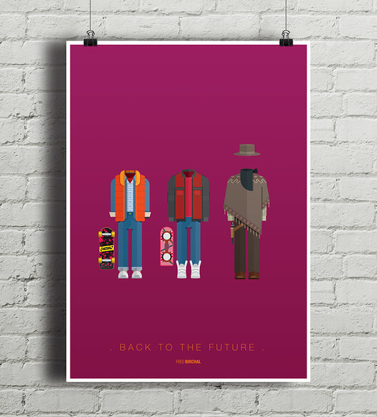 Back To The Future  - plakat A2 minimalmill