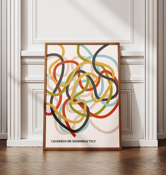 grafiki i ilustracje Plakat motywacyjny: Człowieku nie rozkminiaj tyle!