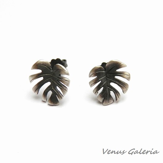 Monstera - kolczyki na sztyftach VENUS GALERIA