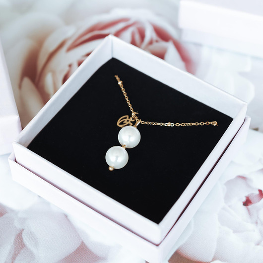 złote naszyjniki Naszyjnik Iconic Pearls