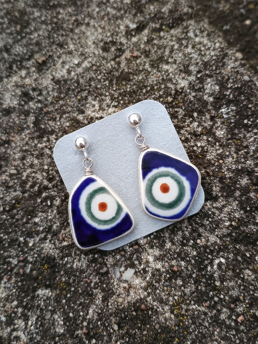 kolczyki ceramiczne Kolczyki ceramiczne Bolesławiec