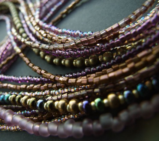 Gold-brown-violet - naszyjnik Buy or Die