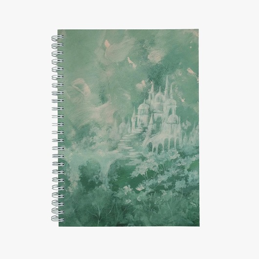 notatniki i albumy Dreamy Castle - kołonotatnik A5, kołozeszyt, journal, dziennik w kropki
