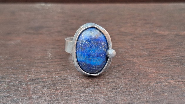 pierścionki - różne Lapis lazuli - pierścionek regulowany
