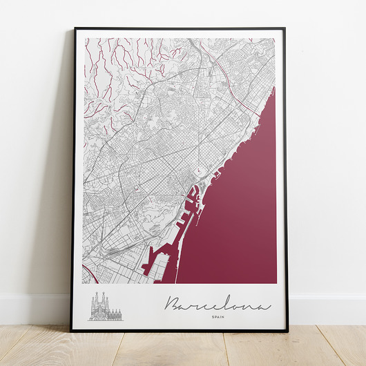 Plakat Miasta Świata - Barcelona Peszkowski Graphic