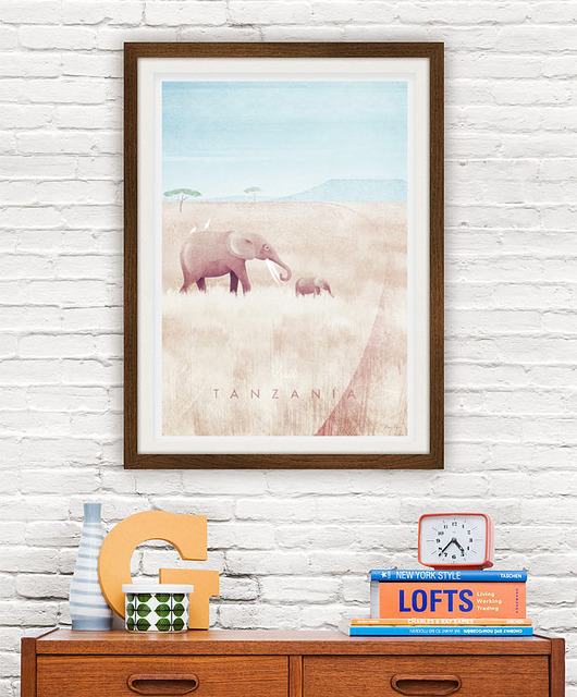 plakaty Tanzania - vintage plakat A3 giclee