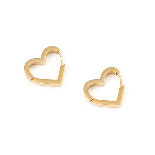 kolczyki - inne Pozłacane kolczyki Love