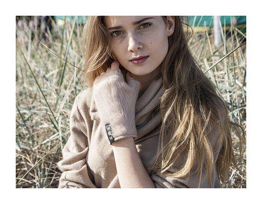 rękawiczki damskie Cozy Gloves / beige cashmere