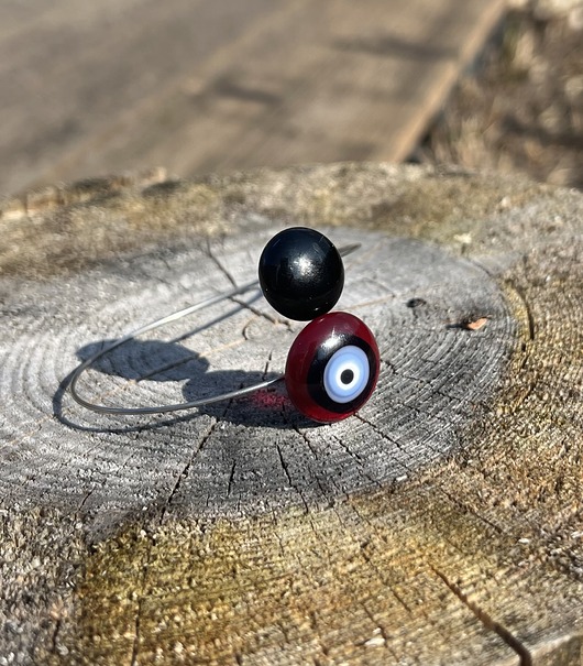 bransoletki - inne Bransoletka z dwoma wymiennymi oczkiem