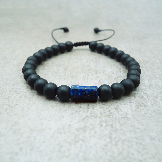 bransoletki z kamieni naturalnych Lapis lazuli bryłka Bransoletka