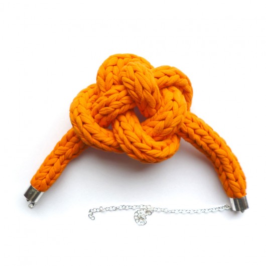 naszyjnik knot mandarynka dizajneko