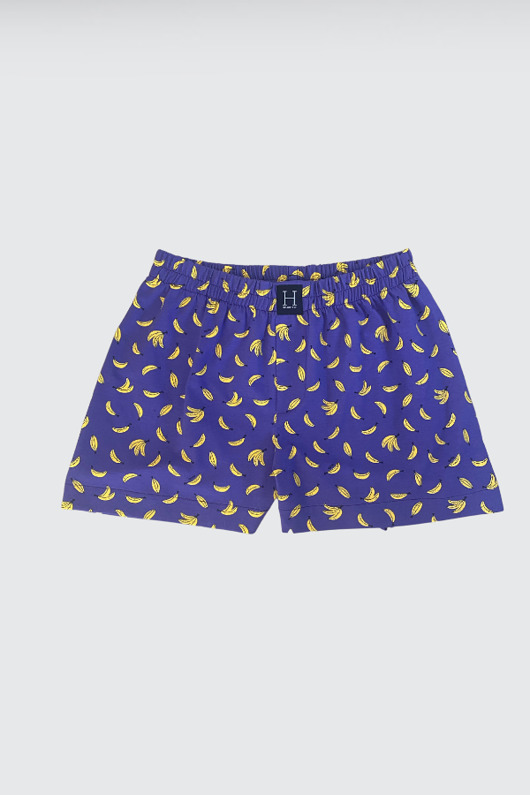 moda - inne Spodenki męskie do spania bokserki Banany jersey