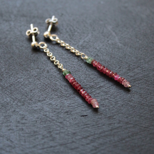 kolczyki z kamieniami Minerałne wieże