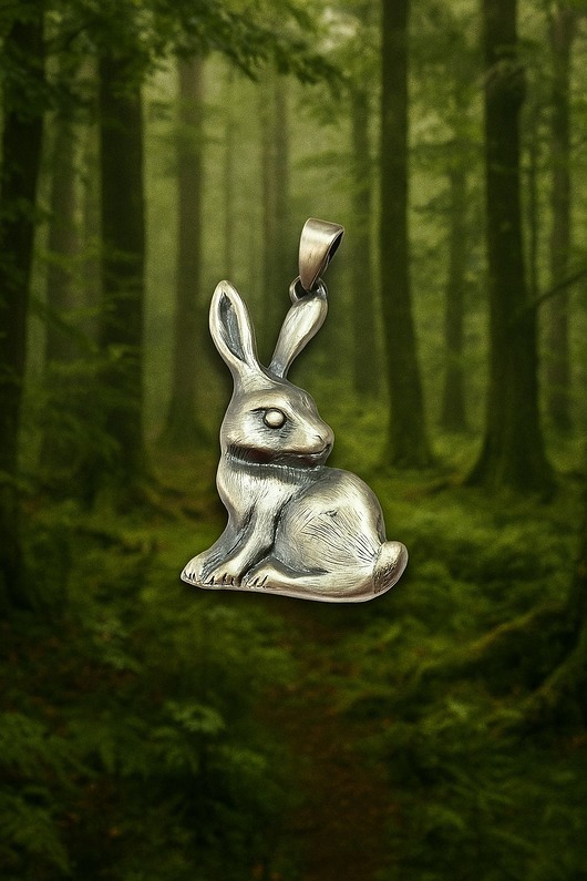 wisiory Zawieszka z zajączkiem szarym