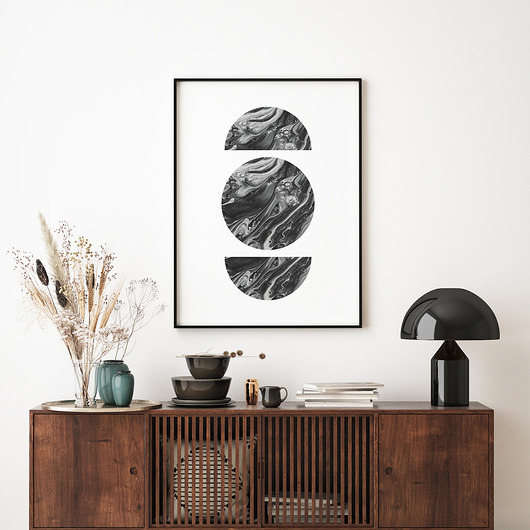 Plakat / Grafika "Kompozycja nr 3" 50x70 cm HUS