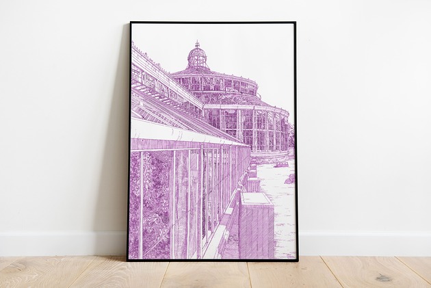 plakaty Plakat Ogród Botaniczny w Kopenhadze